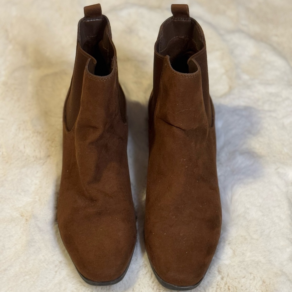 Brown Suede Ankle Boots